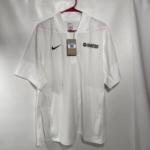 Nike Coaches Men’s M White Lightweight 1/4 Zip Jacket Pullover HF7070- EA Sports